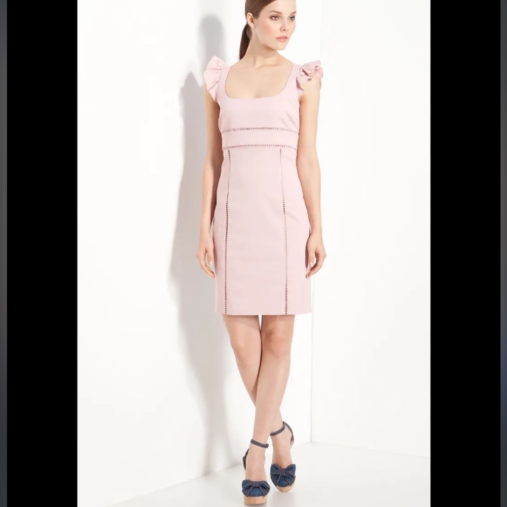 Valentino blush pink summer wedding guest dress‎